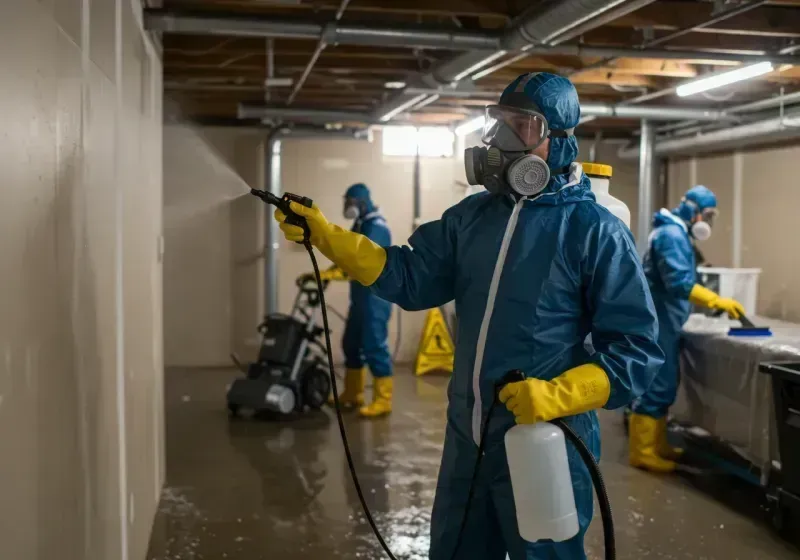 Basement Sanitization and Antimicrobial Treatment process in Chattahoochee, FL